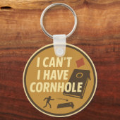 Funny Cornhole Game Enthusiast Graphic キーホルダー (正面)