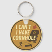 Funny Cornhole Game Enthusiast Graphic キーホルダー (裏面)