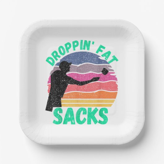 Funny Cornhole Team Cornhole Accessories  ペーパープレート (正面)