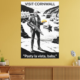 Funny Cornwall themed film parody canvas print キャンバスプリント