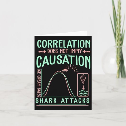 Funny Correlation Does Not Imply Causation Premium カード (正面)