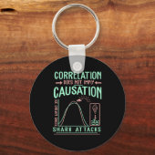 Funny Correlation Does Not Imply Causation Premium キーホルダー (正面)