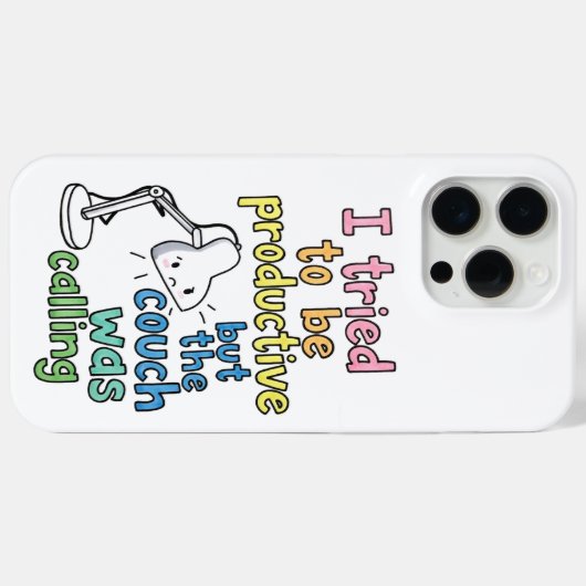 Funny "Couch Was Calling" iPhone 15 Pro Max Case Case-Mate iPhoneケース (裏面 (横))