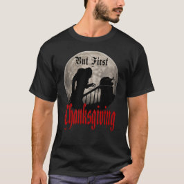 Funny Count Dracula Vampire Thanksgiving Turkey Tシャツ