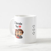 Funny Couple, Cute Love, Valentine’s Day Gift コーヒーマグカップ (正面左)