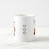 Funny Couple, Cute Love, Valentine’s Day Gift コーヒーマグカップ (中央)