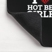 Funny Couple Matching I Love My Hot Beautiful Girl マウスパッド (コーナー)