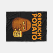 Funny Couple Sweet Tato &amp; Grouchy Tato  フリースブランケット (正面(横))