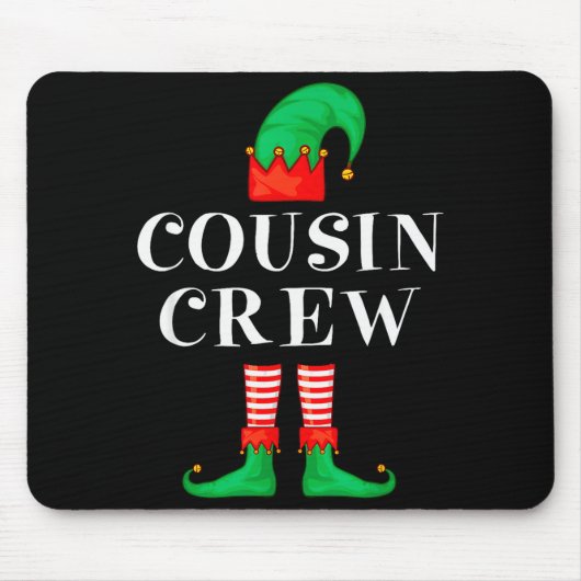 Funny Cousin Crew Elf Christmas Elf Cousin Sweater マウスパッド (正面)