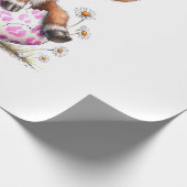 Funny Cow Easter Rabbit Cute Highland Cows Lover E ラッピングペーパー (角)