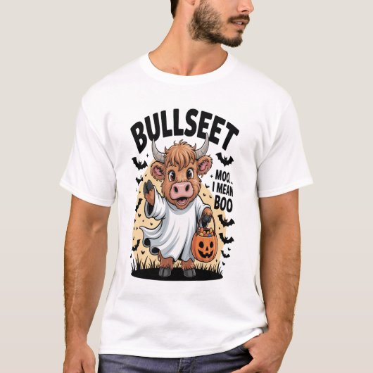 Funny Cow Halloween Tシャツ (正面)