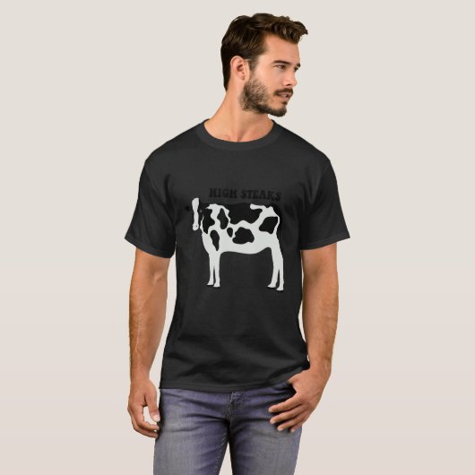 Funny, Cow High Steaks Tシャツ (正面フル)