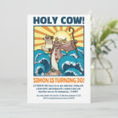 Funny Cow Holy Cow! Big Birthday Party Cartoon 招待状 (スタンド正面)