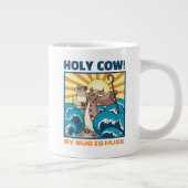 Funny Cow Holy Cow! My Mug Is Huge Epic Cartoon ジャンボコーヒーマグカップ (右)