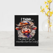 Funny Cow I Think I'm Gonna Get On Someone's Nerve カード (黄色い花)