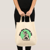 Funny Cow Moo-chas Grassy-ass thank you tote bag トートバッグ (正面(商品))