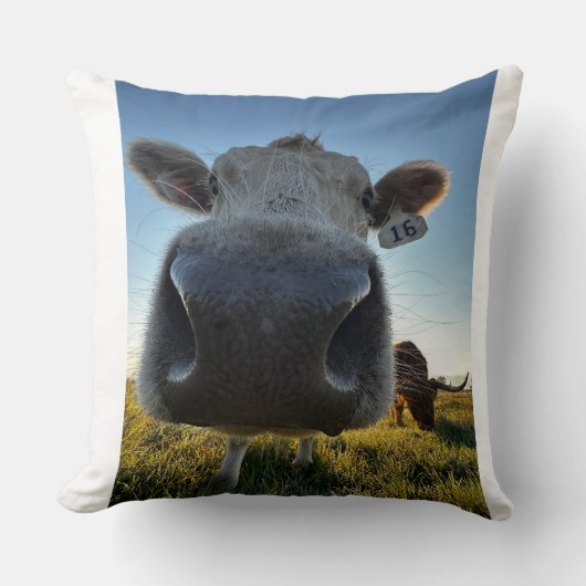 Funny Cow Pillow クッション (正面)