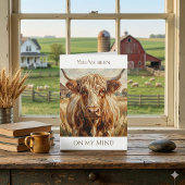 Funny Cow Pun | Thinking About You カード
