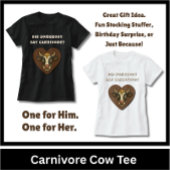 Funny Cow Steak Meat Lover Gift Tシャツ