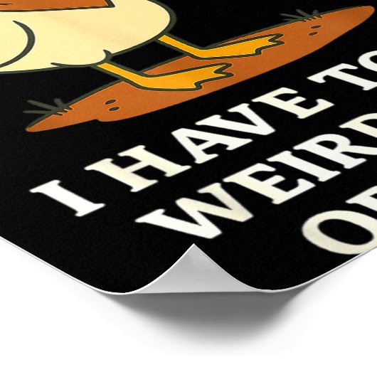 Funny Cowboy Goose Saying Weird Stuff Meme Humor Q ポスター (角)