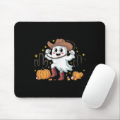 Funny Cowboy Halloween Ghost Western Fall For Spoo マウスパッド (マウス)