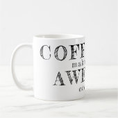 Funny coworker custom typography quote gift コーヒーマグカップ (左)