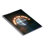 Funny Coworker Gift - Panic at the Desk Disco Ball ノートブック (右側)