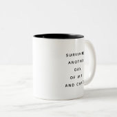 Funny Coworker Quotes Office Humor Gift Mug ツートーンマグカップ (正面右)