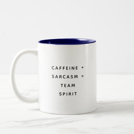 Funny Coworker Quotes Office Humor Gift Mug ツートーンマグカップ (左)