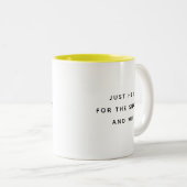 Funny Coworker Quotes Office Humor Gift Mug ツートーンマグカップ (正面右)