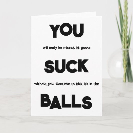 Funny Coworker Resignation Retirement カード (正面)