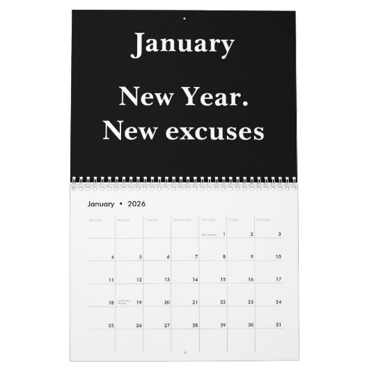 Funny Coworker Wall Calendar 2026 カレンダー (1月 2026)