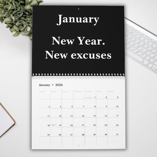 Funny Coworker Wall Calendar 2026 カレンダー