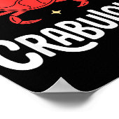 Funny Crab Art For Men Women Kids Crabby Crabbing ポスター (角)