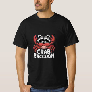 Funny Crab Raccoon Hybrid Animal Cute Sea  Tシャツ