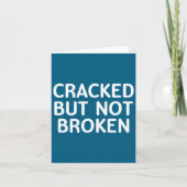 Funny, Cracked But Not Broken, Joke Sarcastic Fami カード (正面)