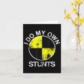 Funny Craest Dummy I Do My Own Stunts カード (黄色い花)