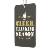 Funny Craft Cider Drinker Quote カーエアーフレッシュナー (左)