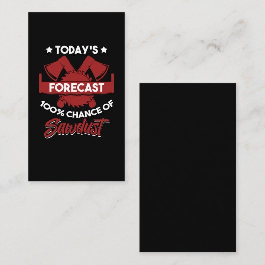 Funny Craftsman Woodworker Carpenter Father 名刺 (正面/裏面)