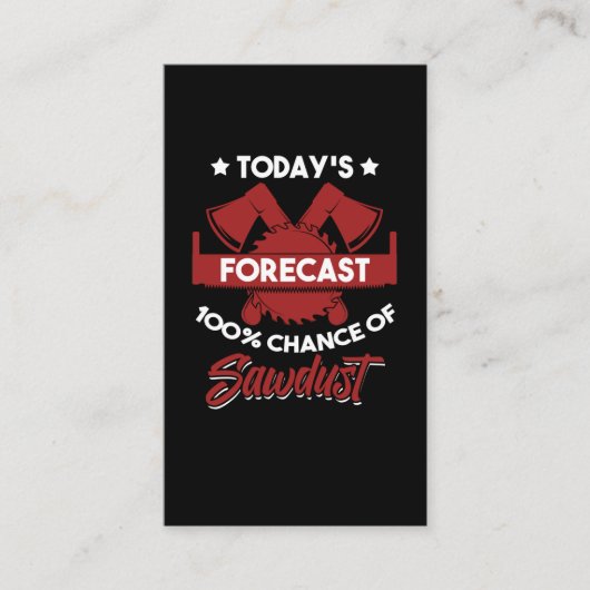 Funny Craftsman Woodworker Carpenter Father 名刺 (正面)