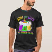 Funny Crawfish Boil Mardi Gras Beer Drinking Shut Tシャツ (正面)