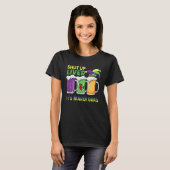 Funny Crawfish Boil Shut Up Liver Mardi Gras Beer  Tシャツ (正面フル)