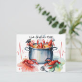 Funny Crawfish Nurse Graduation Postcard ポストカード (スタンド正面)