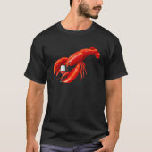 Funny Crawfish Wine Drinking Lobster   Men Women Tシャツ (正面)