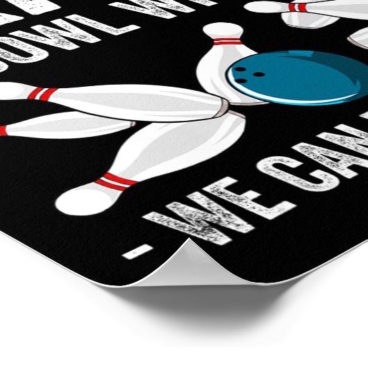 Funny Crazy Bowling Gift Bowlers Ten Pin Players M ポスター (角)