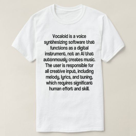 Funny Create Melodic Humor Music Funny Quote Tシャツ (デザイン正面)