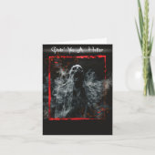 Funny Creepy Halloween Greetings カード (正面)