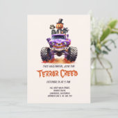 Funny Creepy Monster Truck Costume Party 招待状 (スタンド正面)