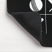 Funny Cricket Joke – Noughts And Crosses Tic-tac-t マウスパッド (コーナー)