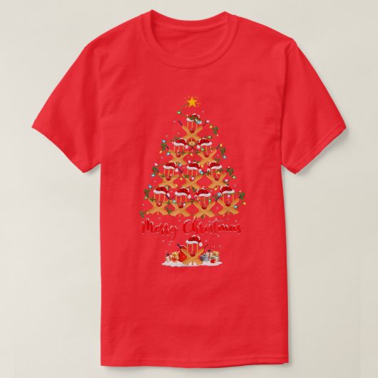 Funny Cricket Lover Xmas Lights Cricket Christmas  Tシャツ (デザイン正面)